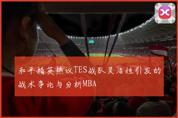 和平精英热议TES战队灵活性引发的战术争论与分析MBA